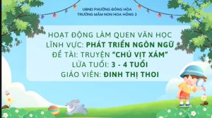 CHU VIT XAM - DINH THOI